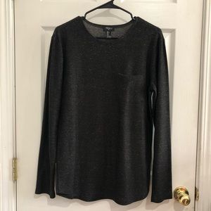 Men’s Marled Black Long Sleeve